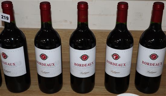 Twelve bottles of Fontagnac Bordeaux